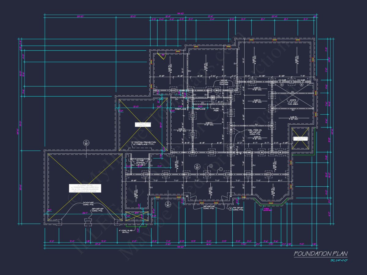 Stunning house Plan Design with Architectural CAD Blueprint