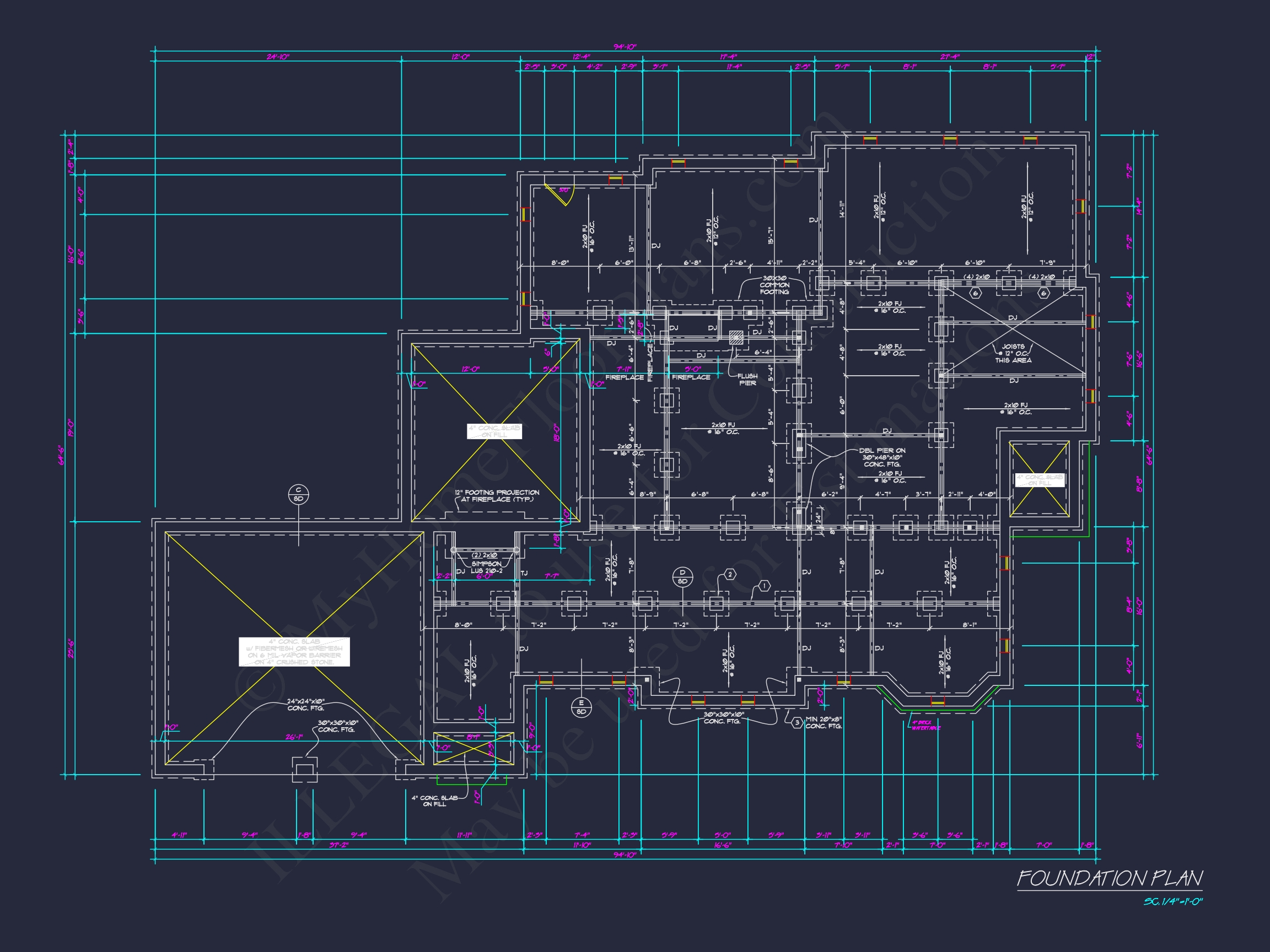 Stunning Home Plan Design with Architectural CAD Blueprint