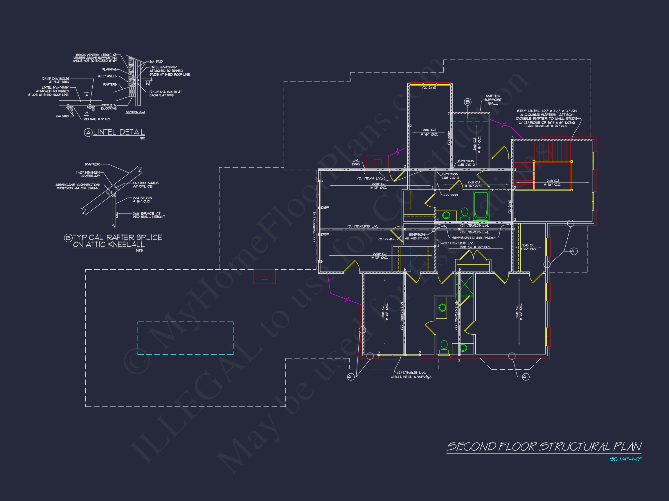 Stunning Home Plan Design with Architectural CAD Blueprint