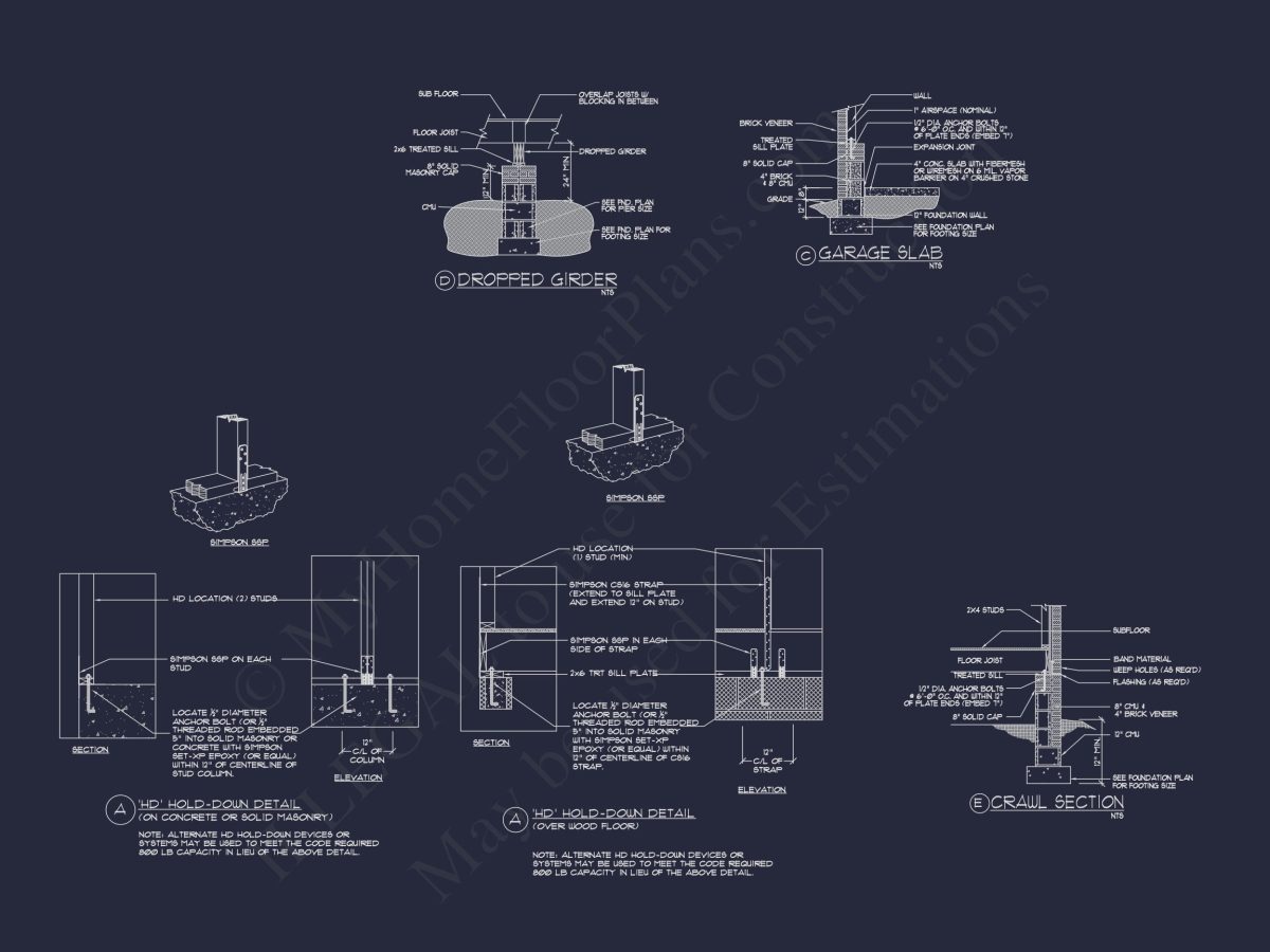 Stunning house Plan Design with Architectural CAD Blueprint