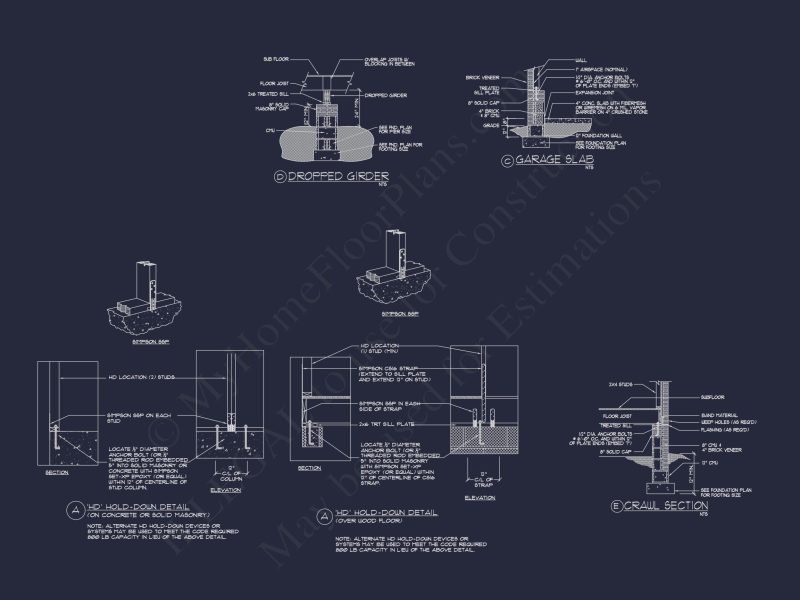 Stunning house Plan Design with Architectural CAD Blueprint