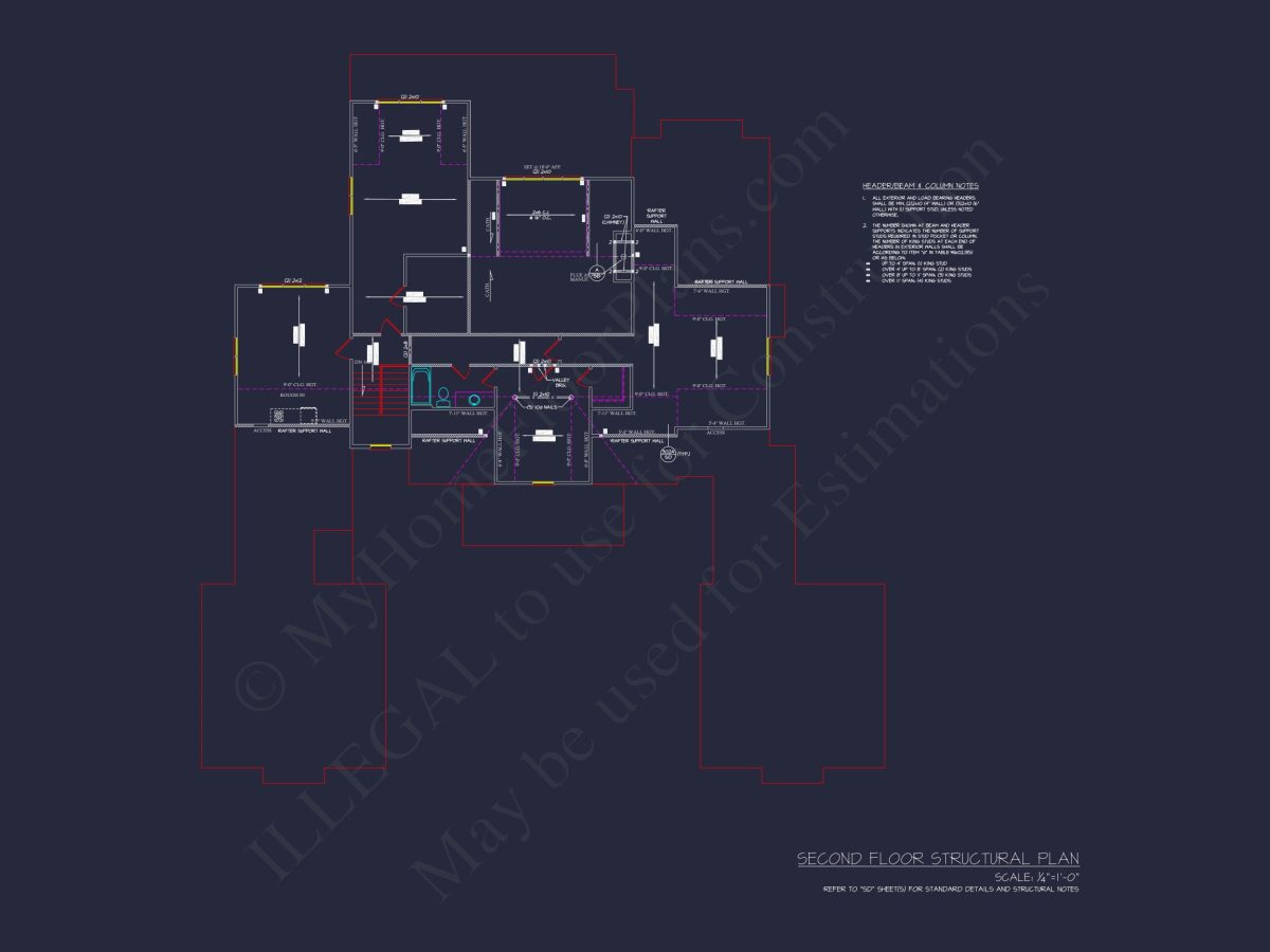 Stunning house Plan with 2 Floors, CAD Blueprint & Designs