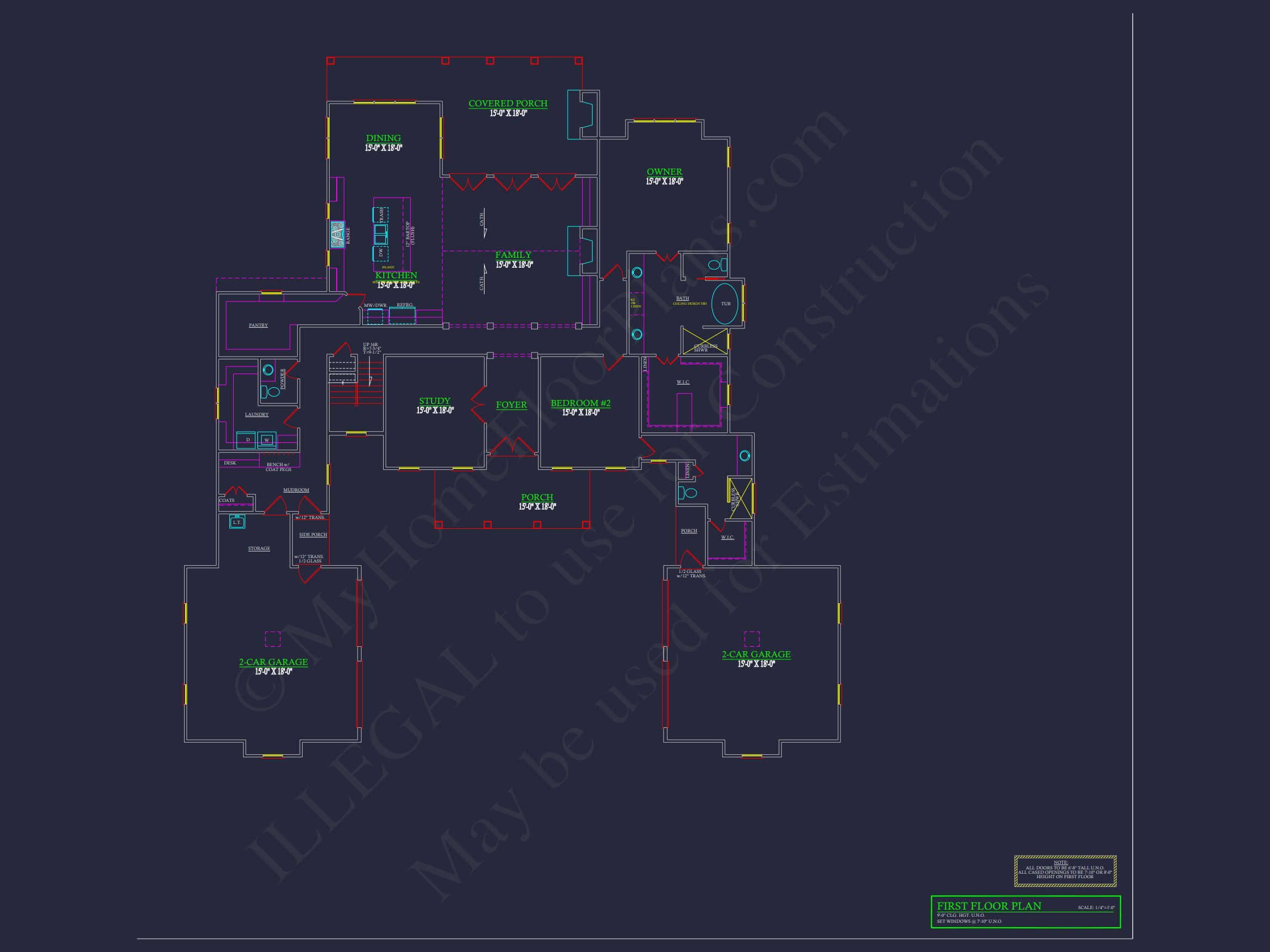 Stunning house Plan with 2 Floors,CAD Blueprint & Designs