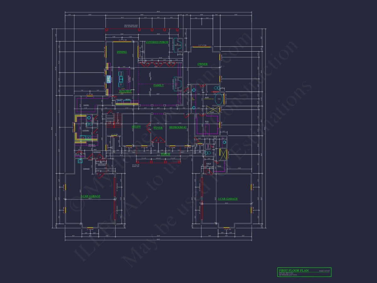 Stunning house Plan with 2 Floors, CAD Blueprint & Designs