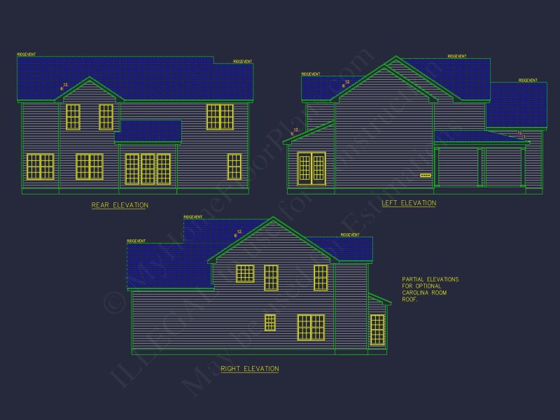 Stunning house Plan with 2 Floors, CAD Designs & Blueprint