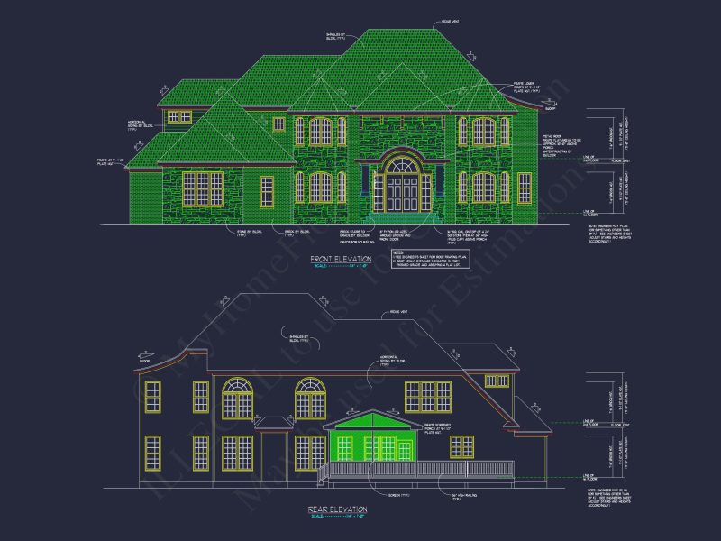 Stunning house Plan with 2 Floors, CAD-Ready Designs Available