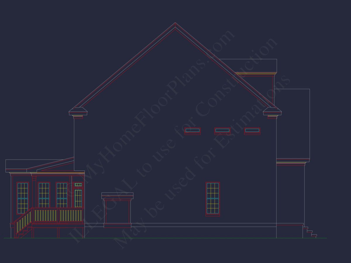 Stunning house Plan with 2.5 Floors, CAD Designs & Features