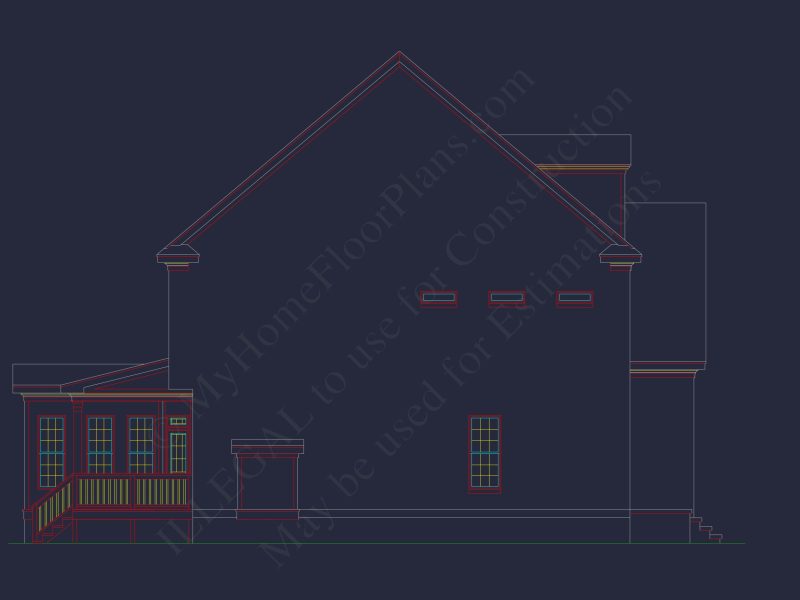 Stunning house Plan with 2.5 Floors, CAD Designs & Features