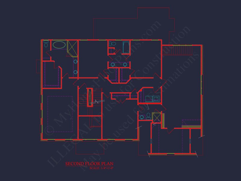 Stunning house Plan with 2.5 Floors, CAD Designs & Features
