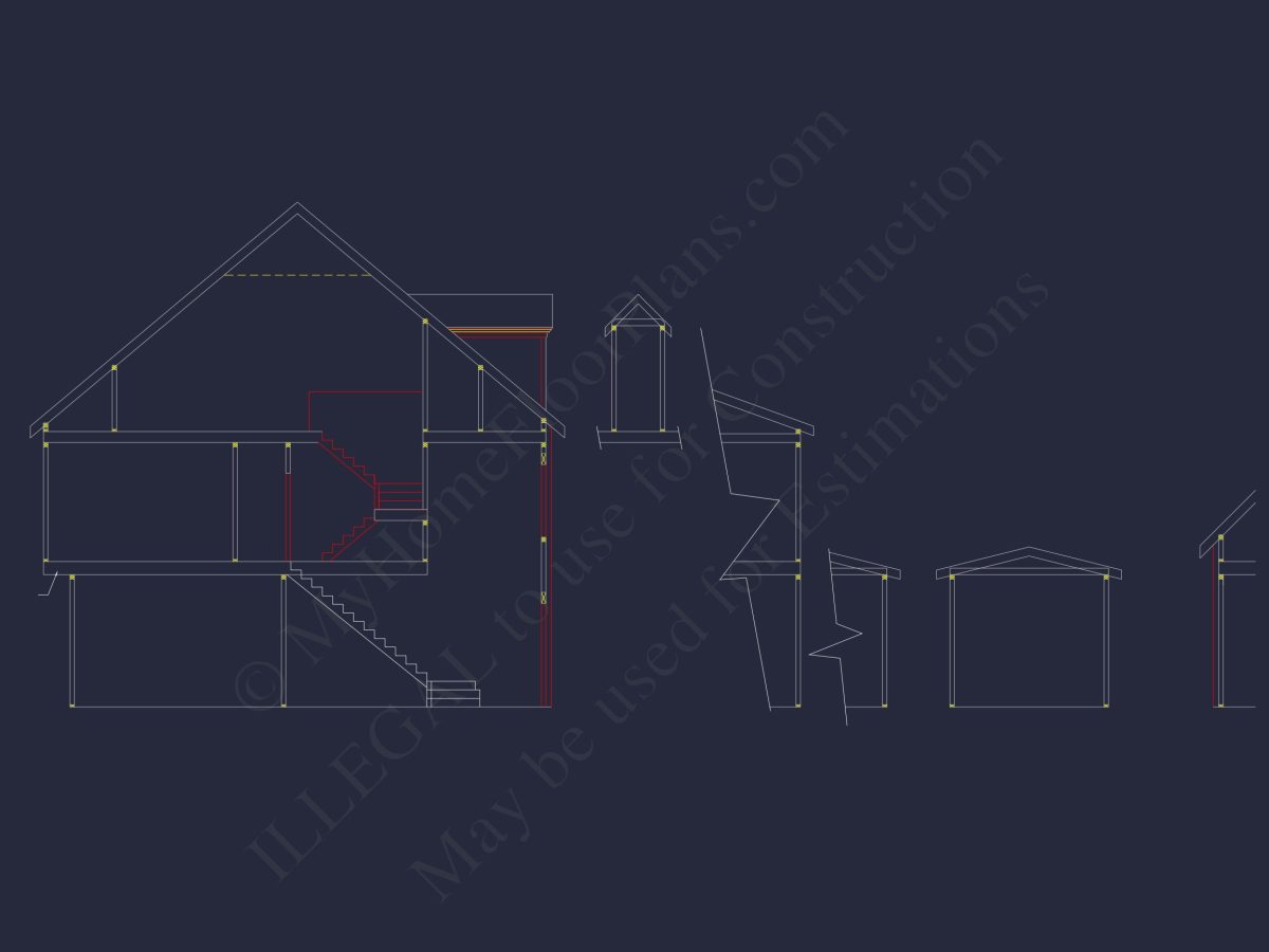 Stunning house Plan with 2.5 Floors, CAD Designs & Features