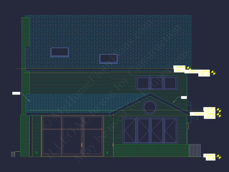Stunning house Plan with 3 Floors, CAD Designs & Blueprint