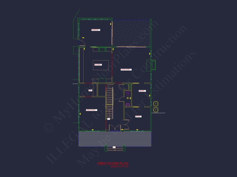 Stunning house Plan with 3 Floors, CAD Designs & Blueprint