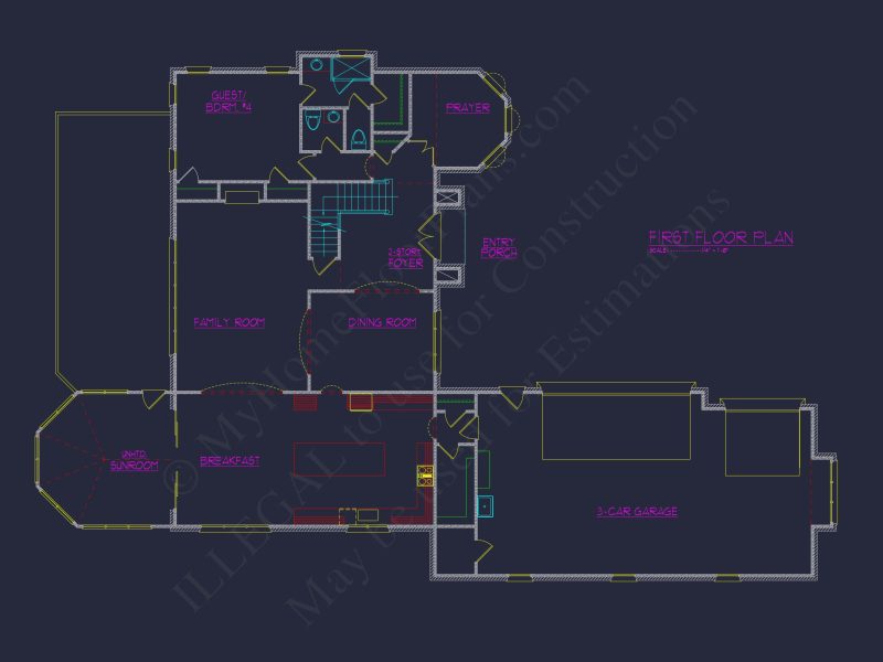 Stunning house Plan with 3-Story Design & Custom Features