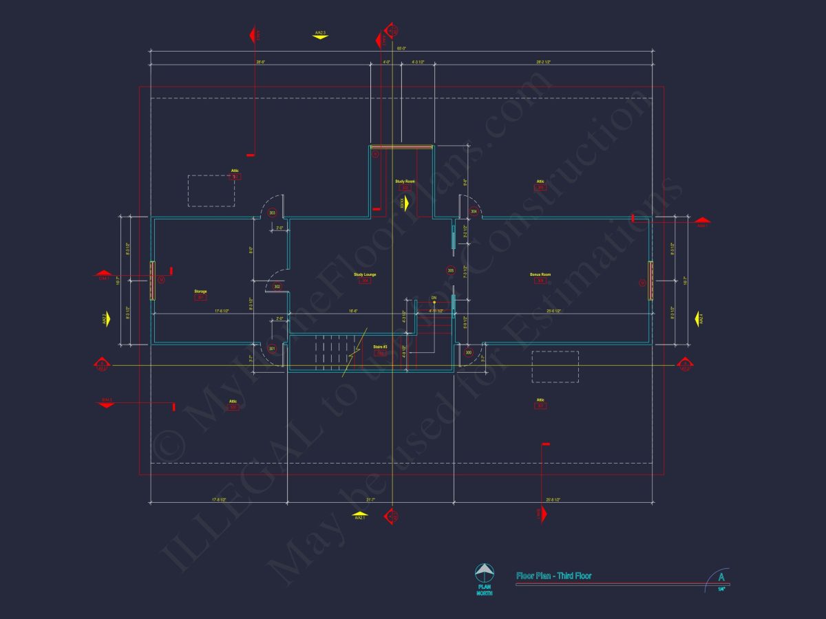 Stunning house Plan with 3D Floor Blueprint CAD Designs