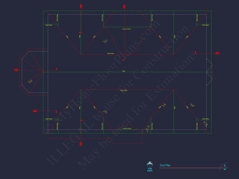 Stunning house Plan with 3D Floor Blueprint CAD Designs