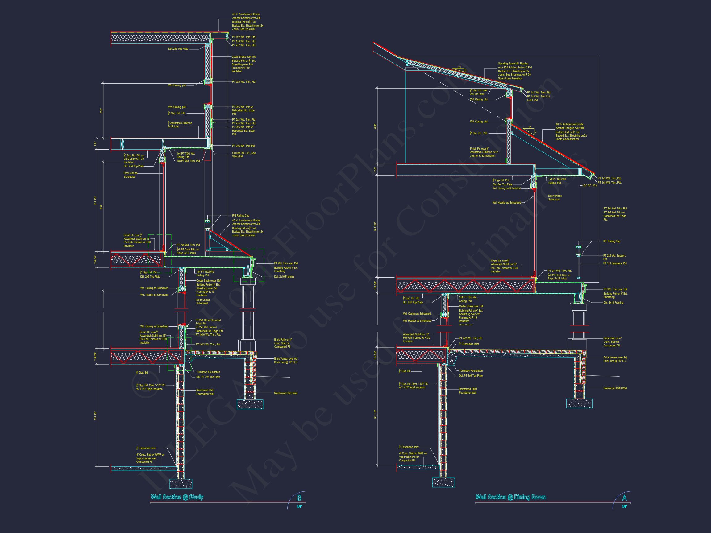 Stunning house Plan with 3D Floor Blueprint CAD Designs