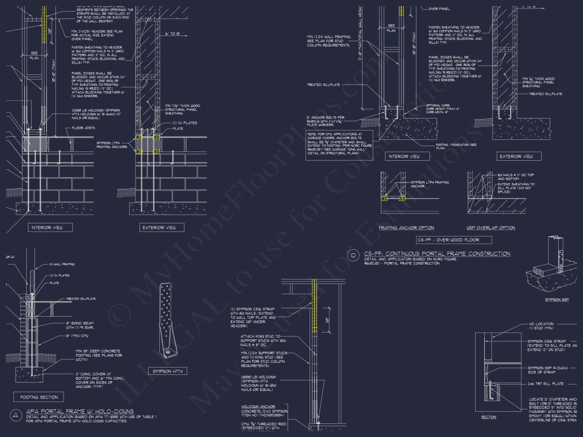 Stunning house Plan with 3D Floor Blueprint CAD Designs