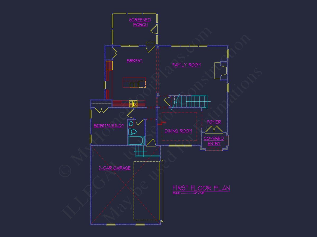 Stunning house Plan with Blueprint, Floor Plans & CAD Designs