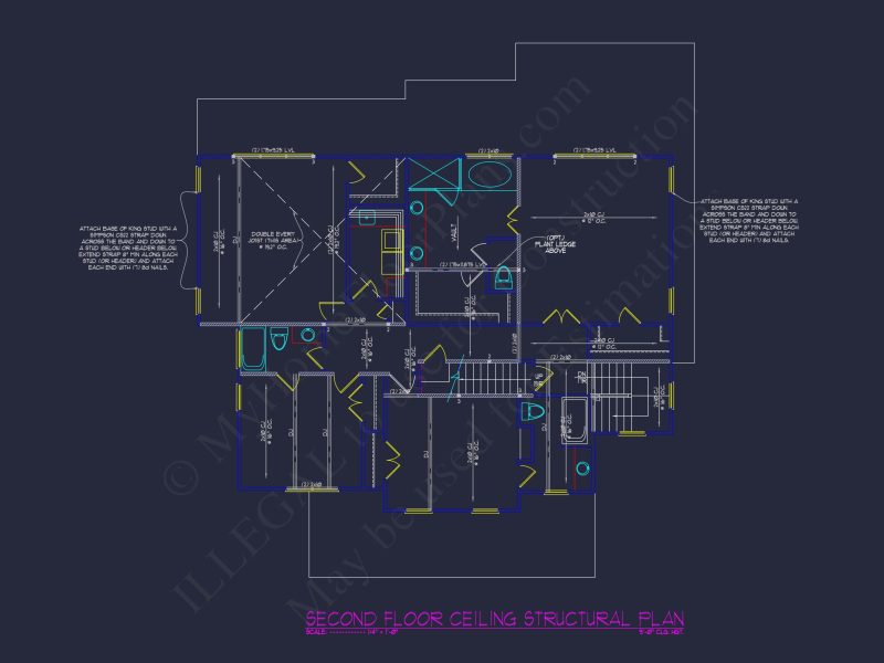 Stunning house Plan with CAD Blueprint