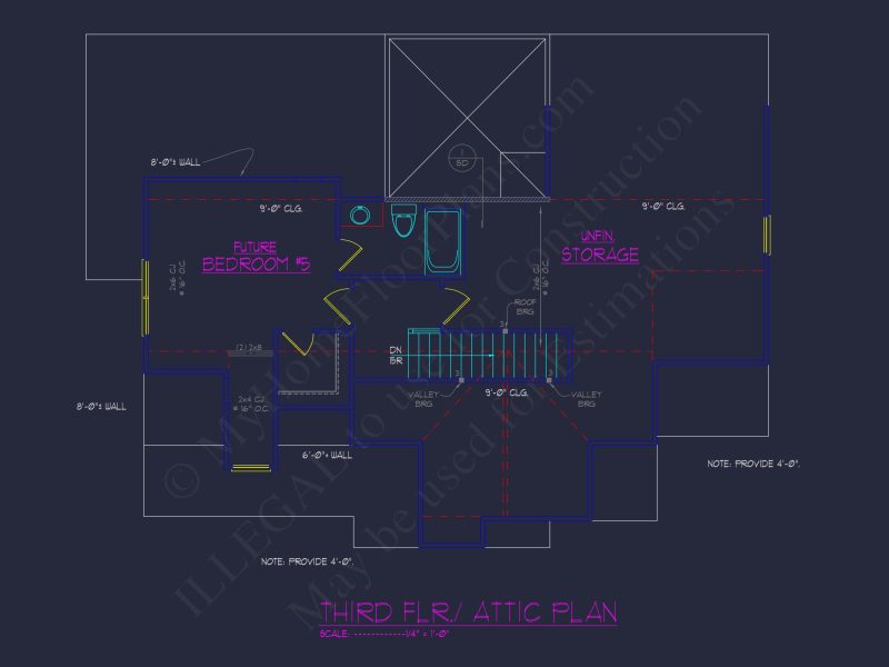Stunning house Plan with CAD Blueprint