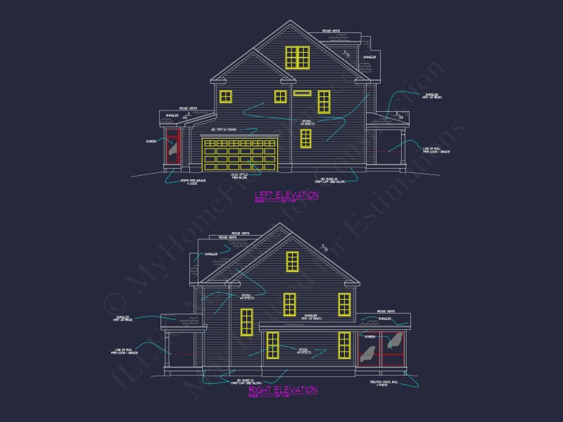 Stunning house Plan with CAD Blueprint
