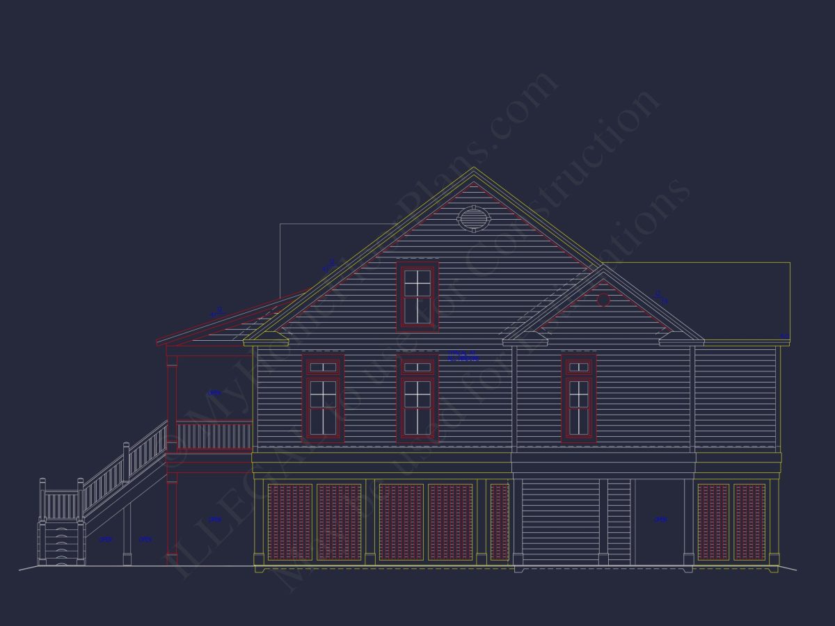 Stunning house Plan with CAD Designs & Architectural Blueprints