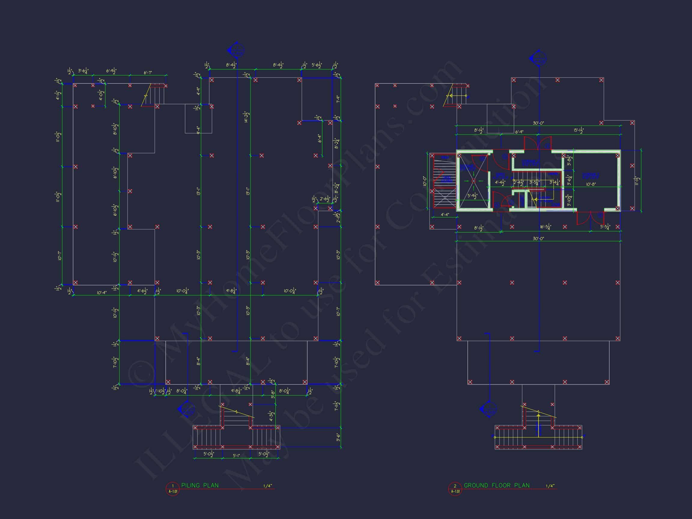 Stunning house Plan with CAD Designs & Architectural Blueprints