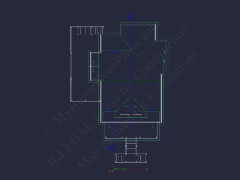 Stunning house Plan with CAD Designs & Architectural Blueprints