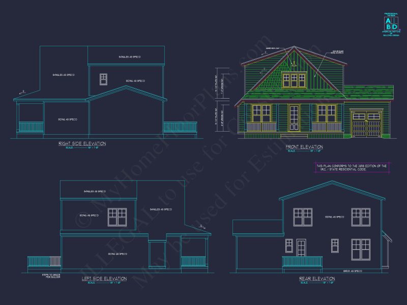 Stunning house Plan with Detailed Floor Plan and CAD Designs