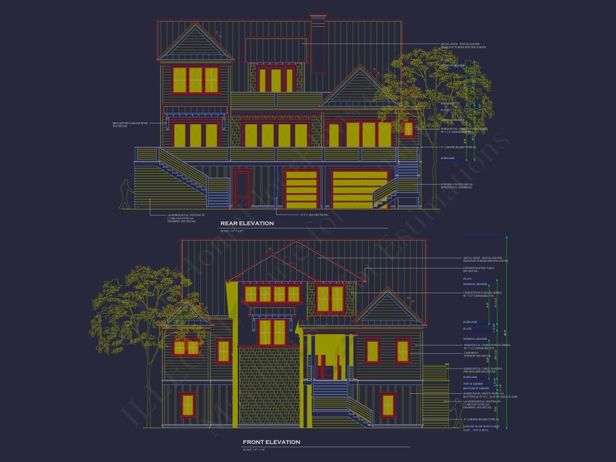 Stunning house Plan with Modern Floor Plans and CAD Designs