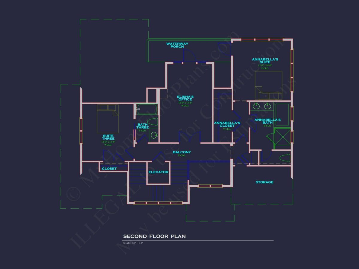 Stunning house Plan with Modern Floor Plans and CAD Designs