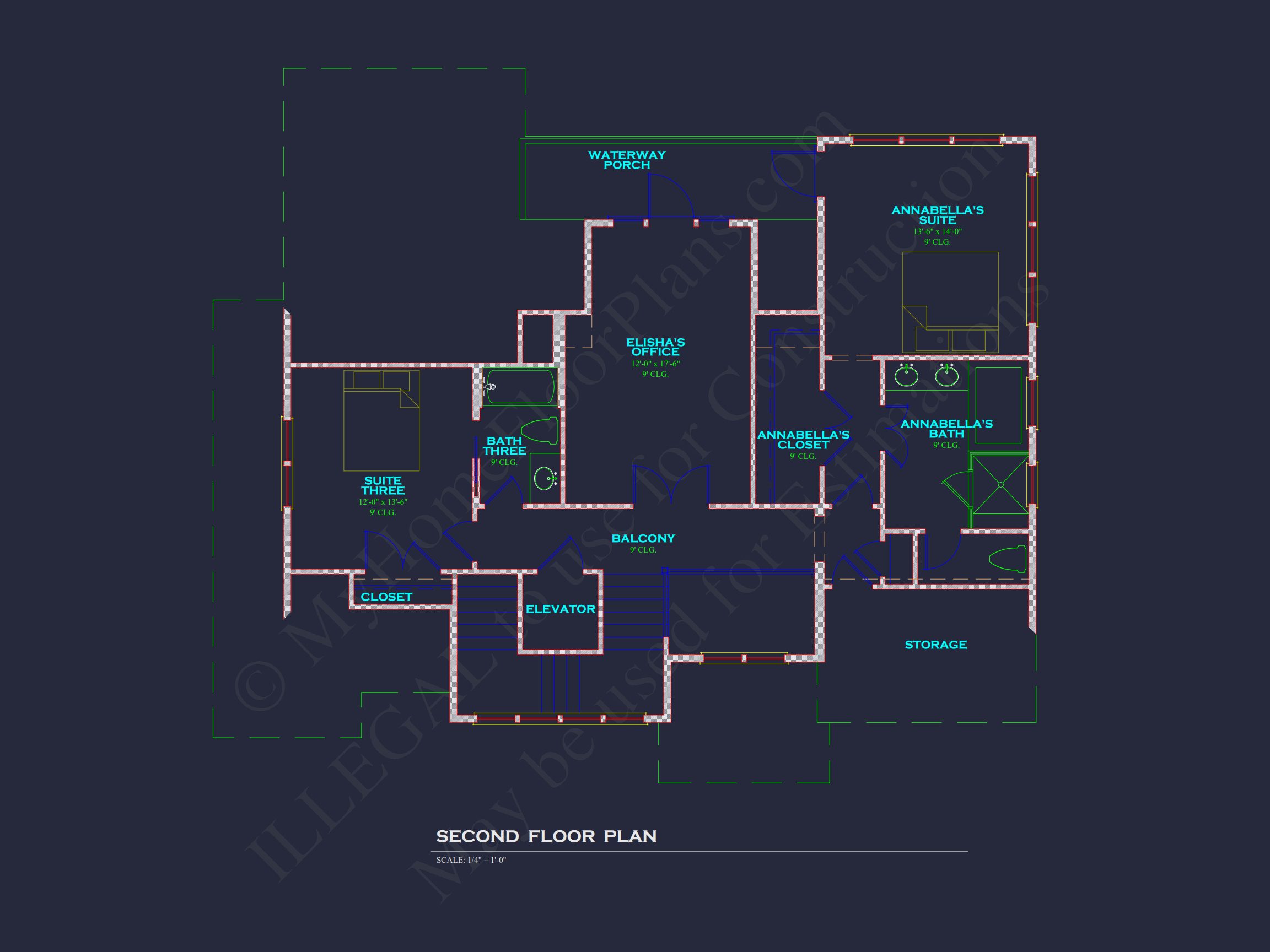 Stunning house Plan with Modern Floor Plans and CAD Designs