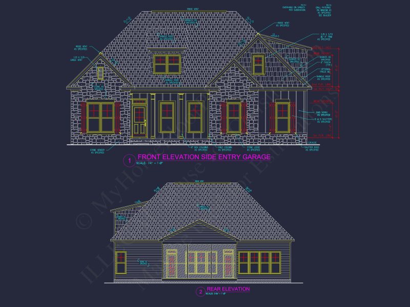 Stunning house Plan with Open Floor Plan and Bonus Features