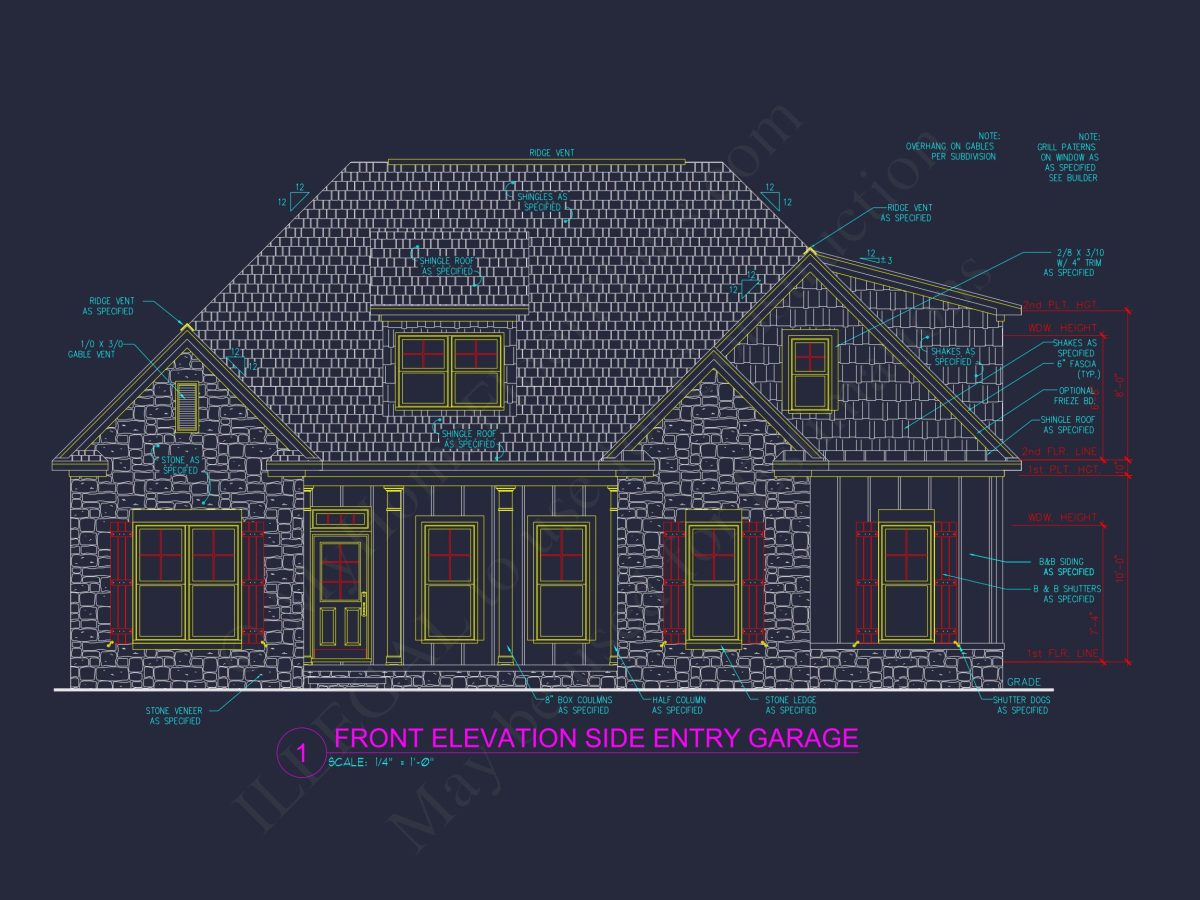 Stunning house Plan with Open Floor Plan and Bonus Features