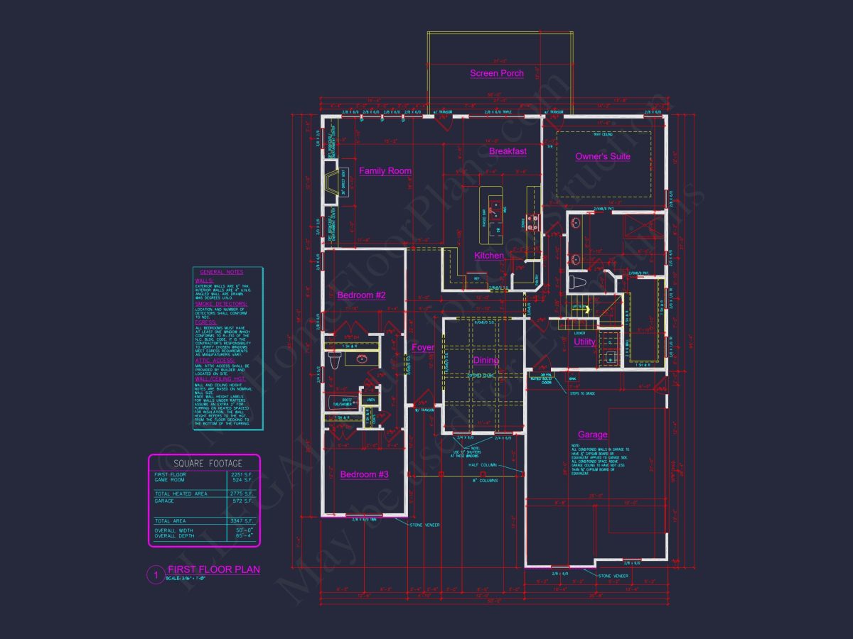 Stunning house Plan with Open Floor Plan and Bonus Features