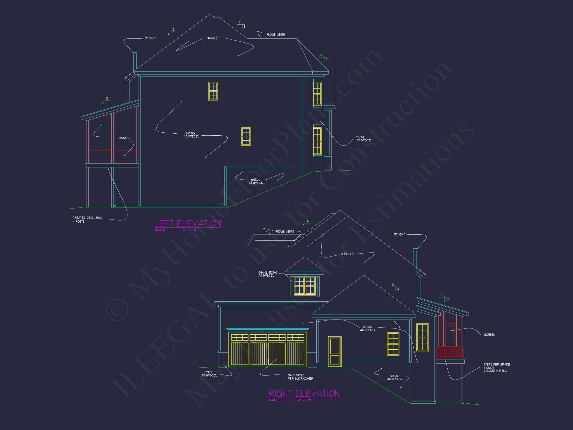 Stunning house Plan with Open Floor Plan and CAD Designs