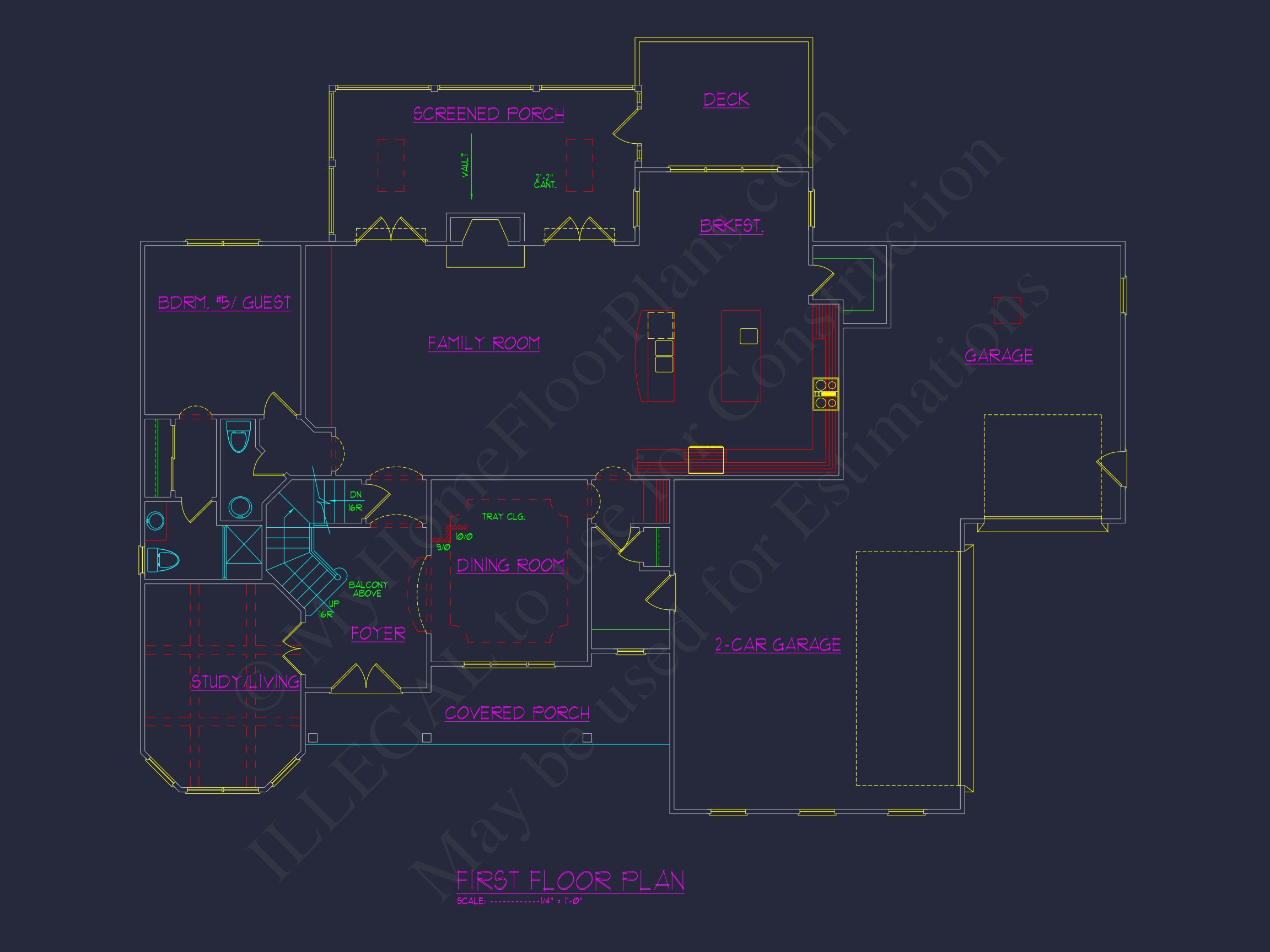 Stunning house Plan with Open Floor Plan and CAD Designs