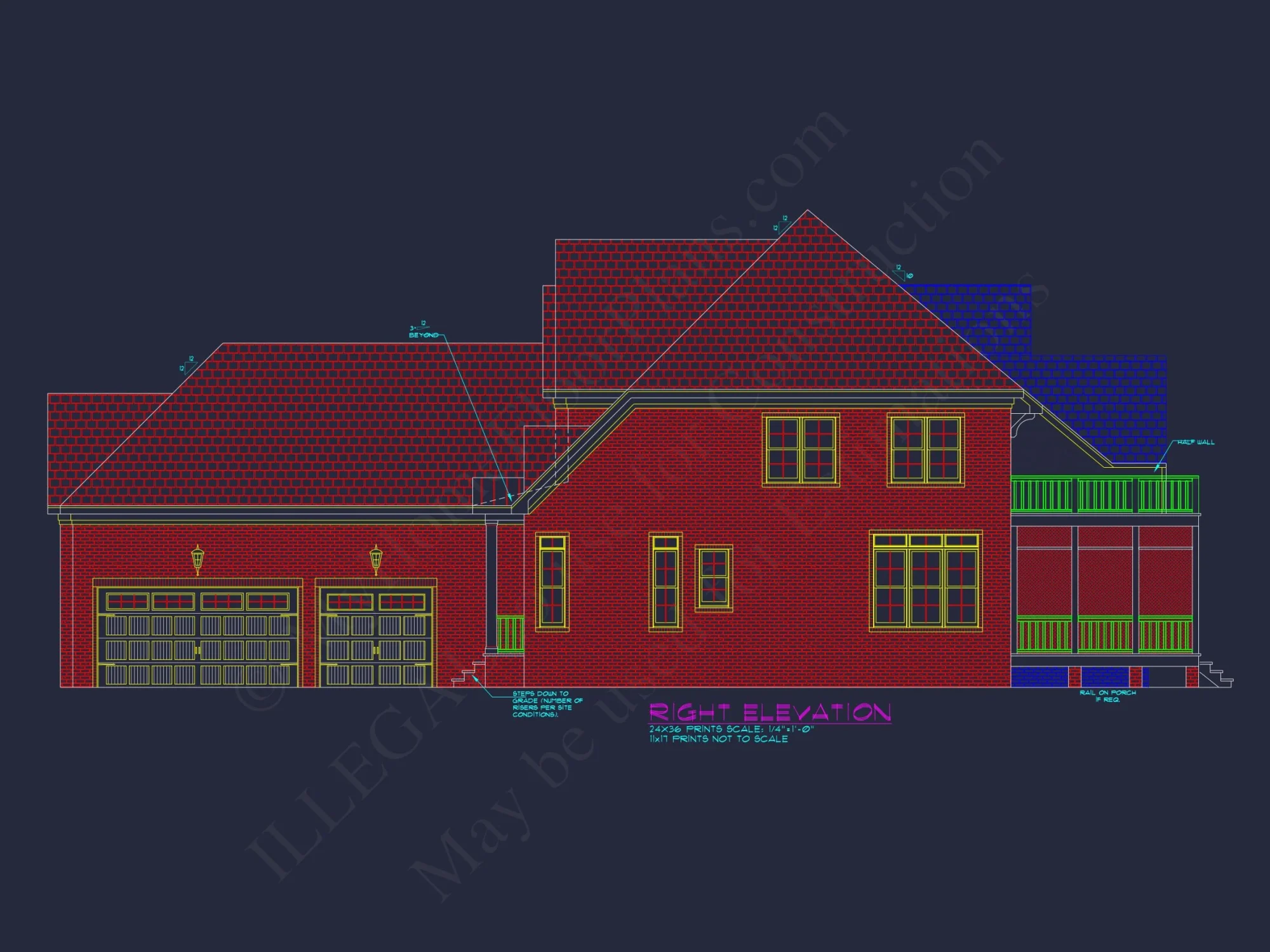 Stunning house Plan with Spacious CAD Blueprint Designs