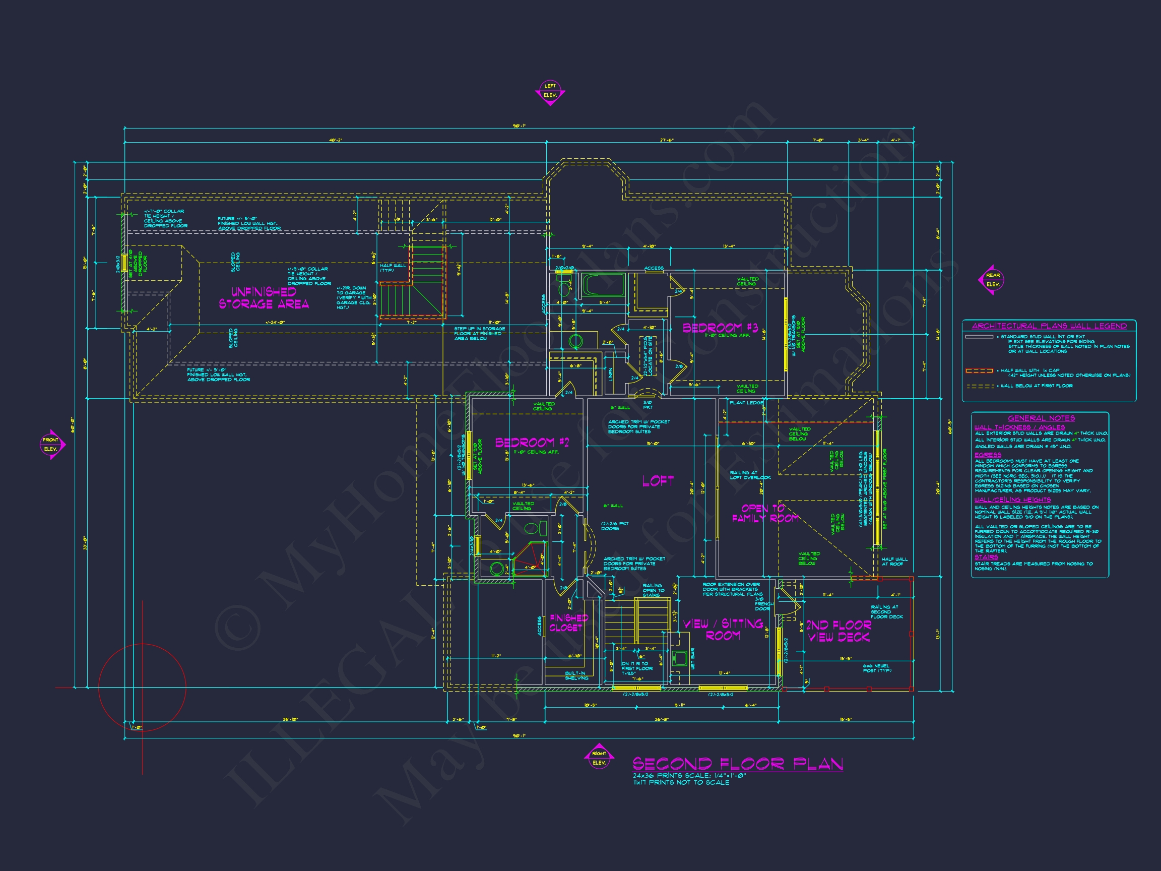 Stunning Home Plan with Spacious CAD Blueprint Designs