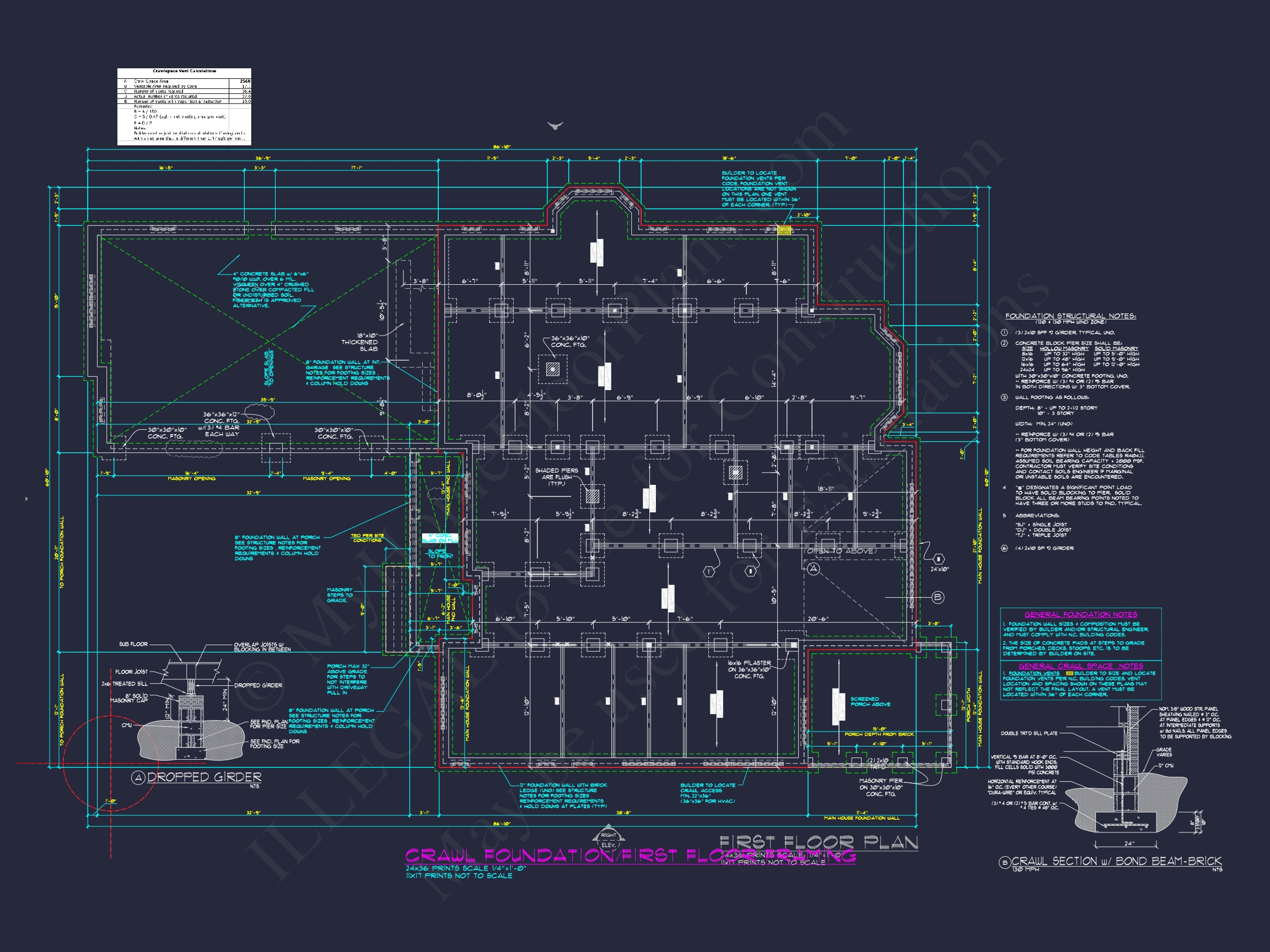 Stunning Home Plan with Spacious CAD Blueprint Designs