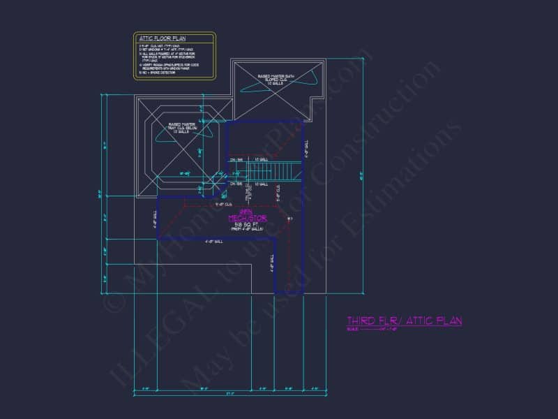 Stunning Traditional house Plan with 3.5 Floors and CAD Designs