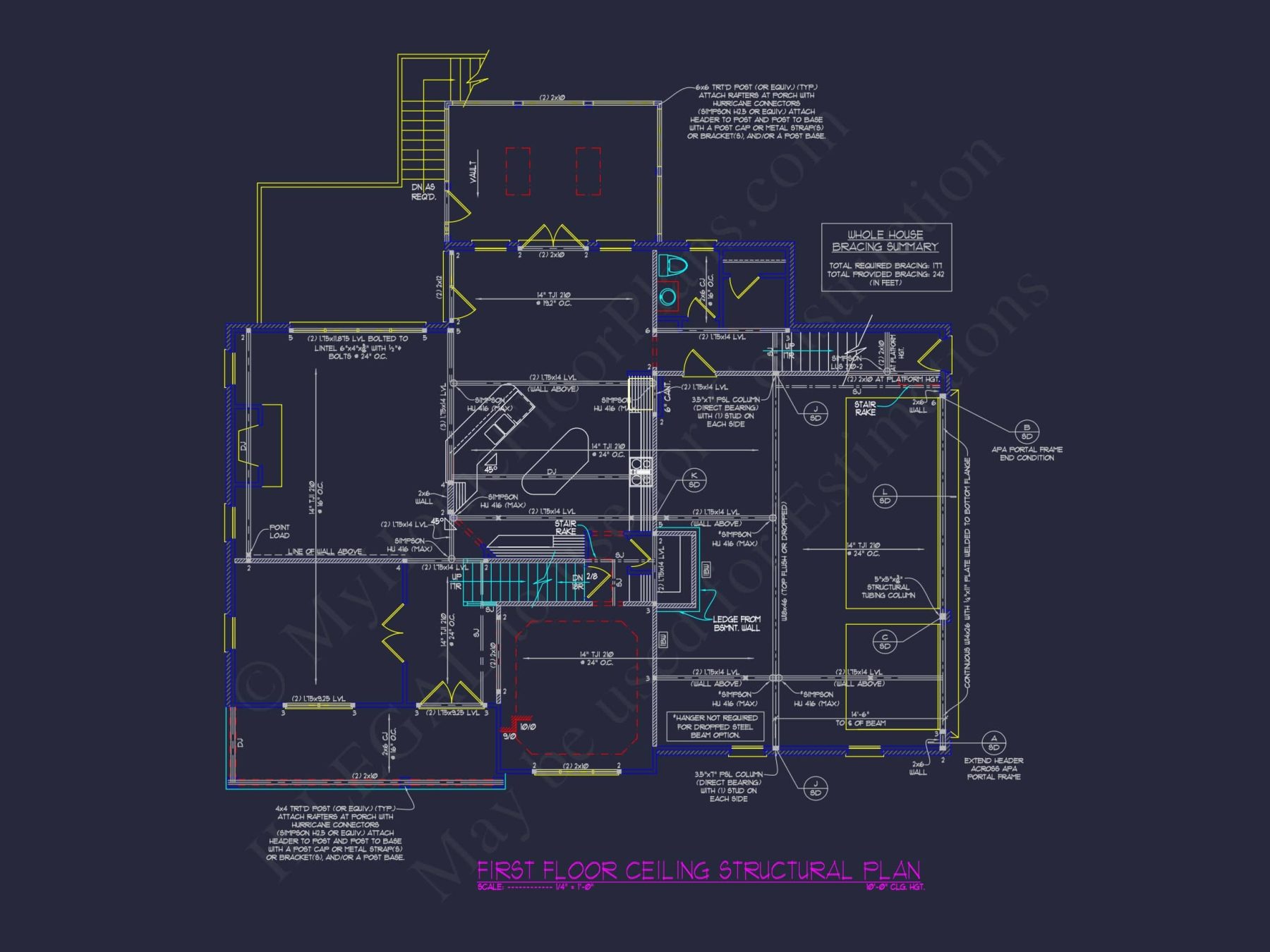 Stunning Traditional house Plan with 3.5 Floors and CAD Designs