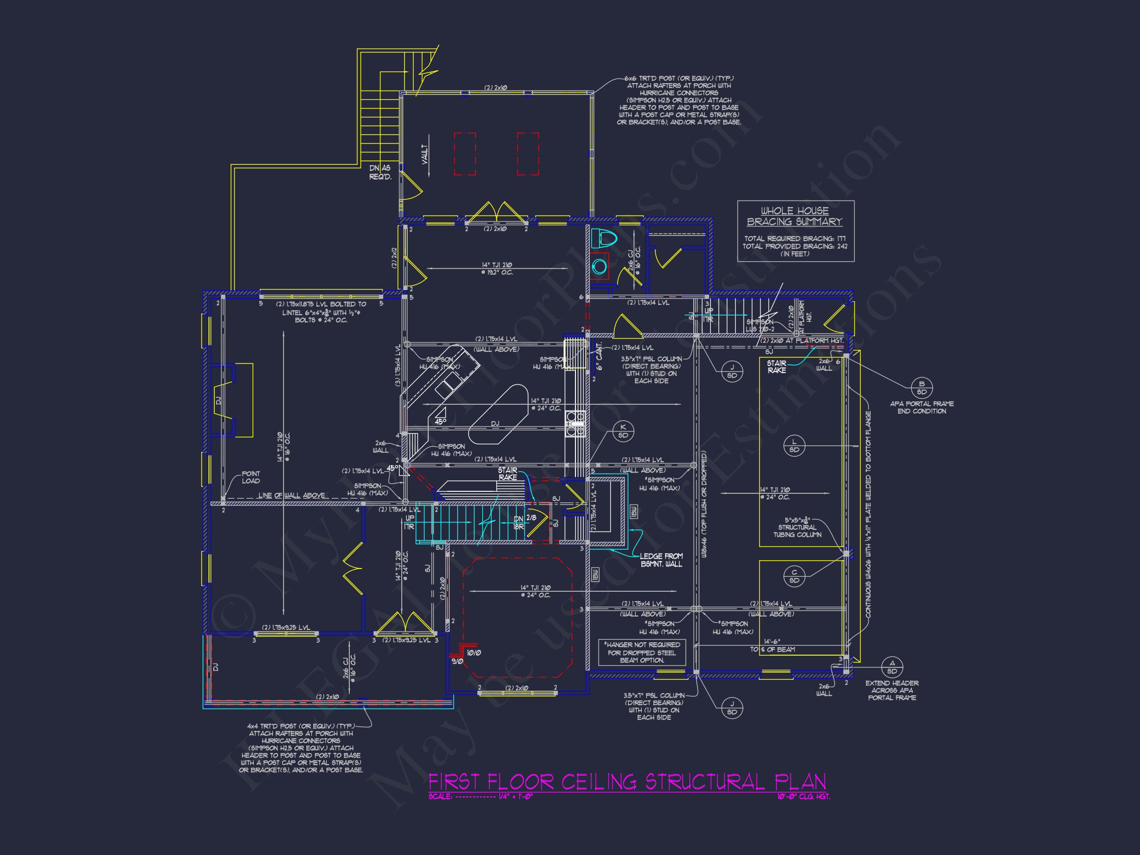 Stunning Traditional house Plan with 3.5 Floors and CAD Designs