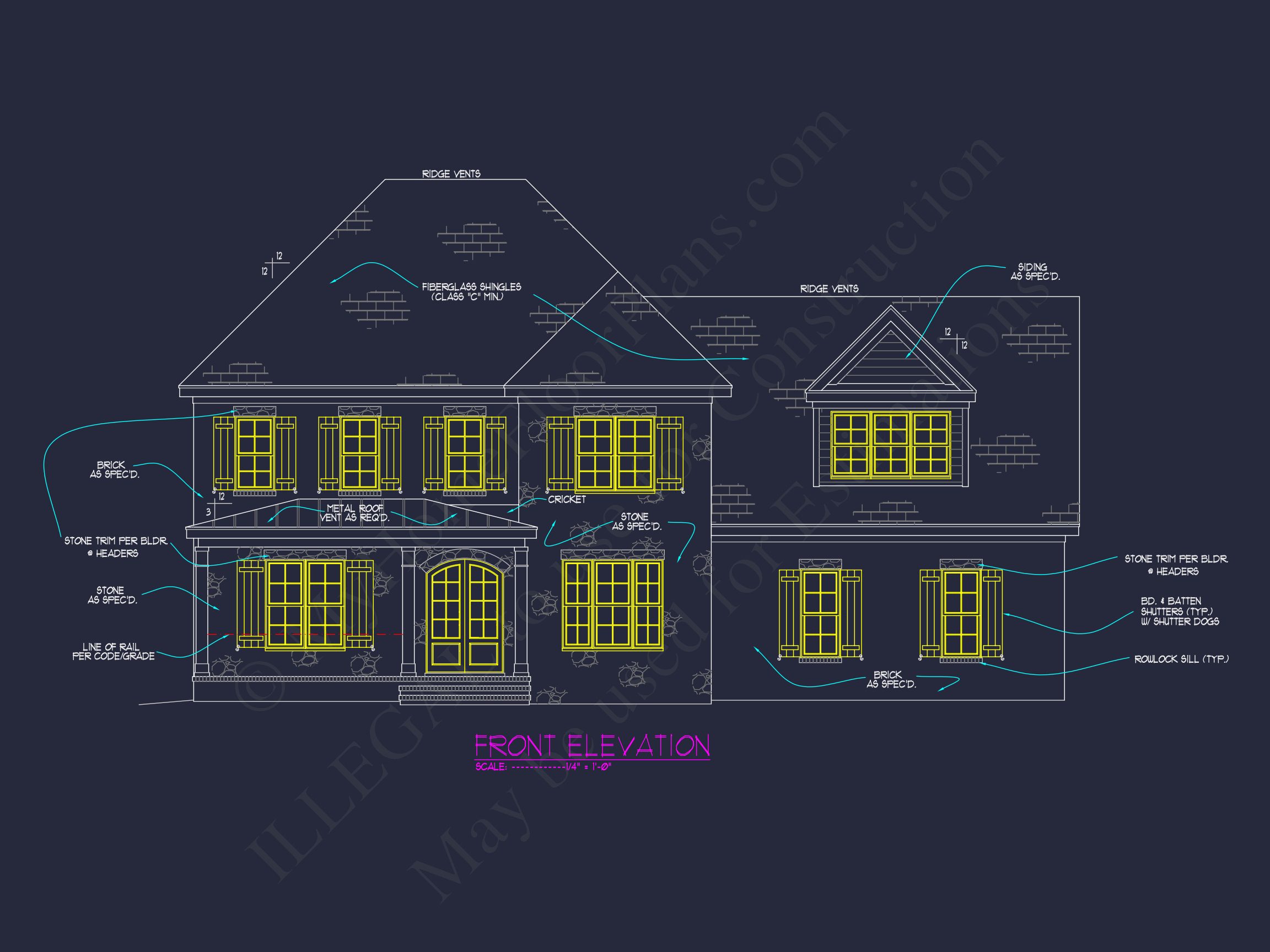 Stunning Traditional house Plan with 3.5 Floors and CAD Designs