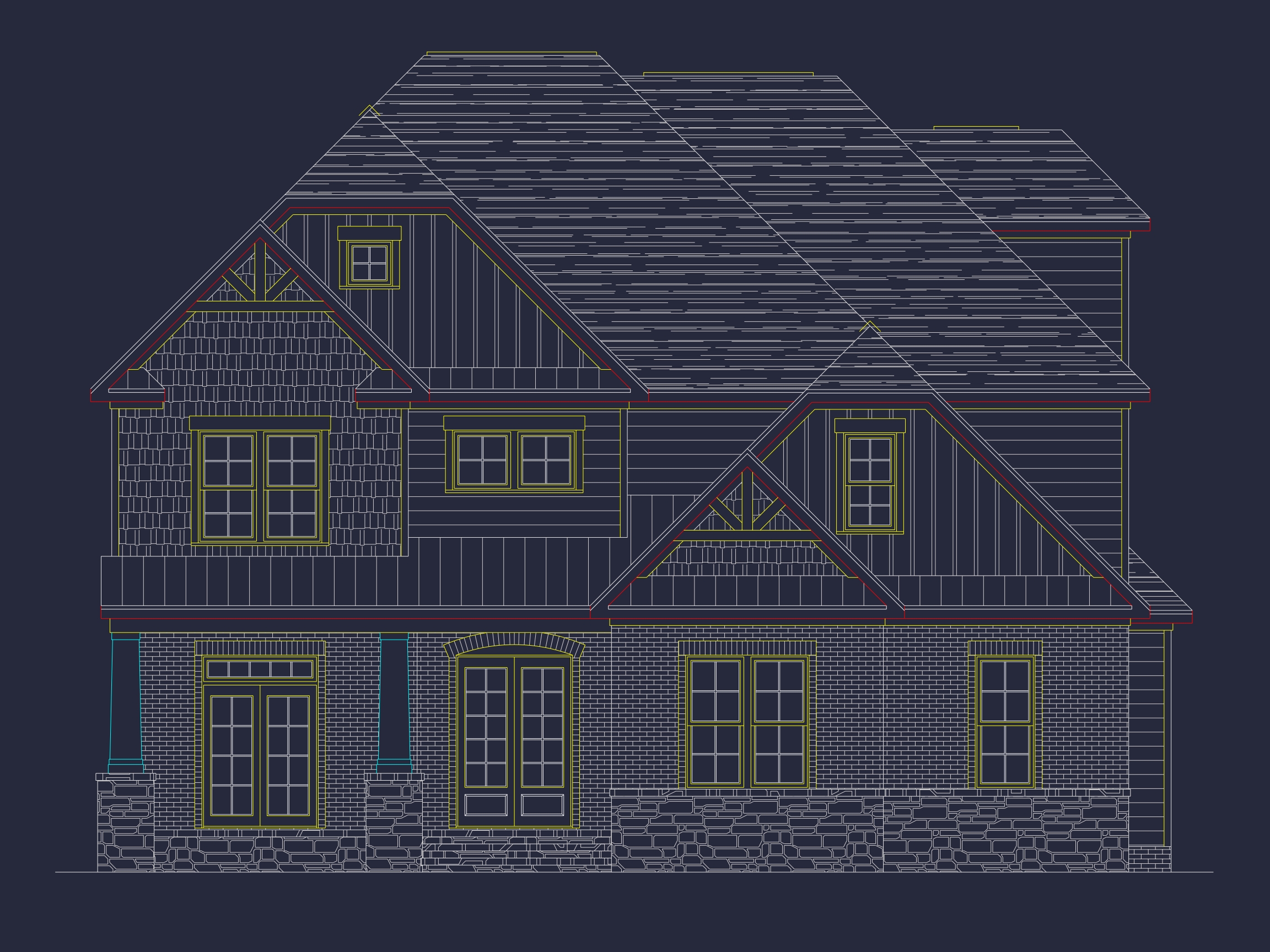 Stunning Transitional Home Plan with 2 Stories & 4,662 SF