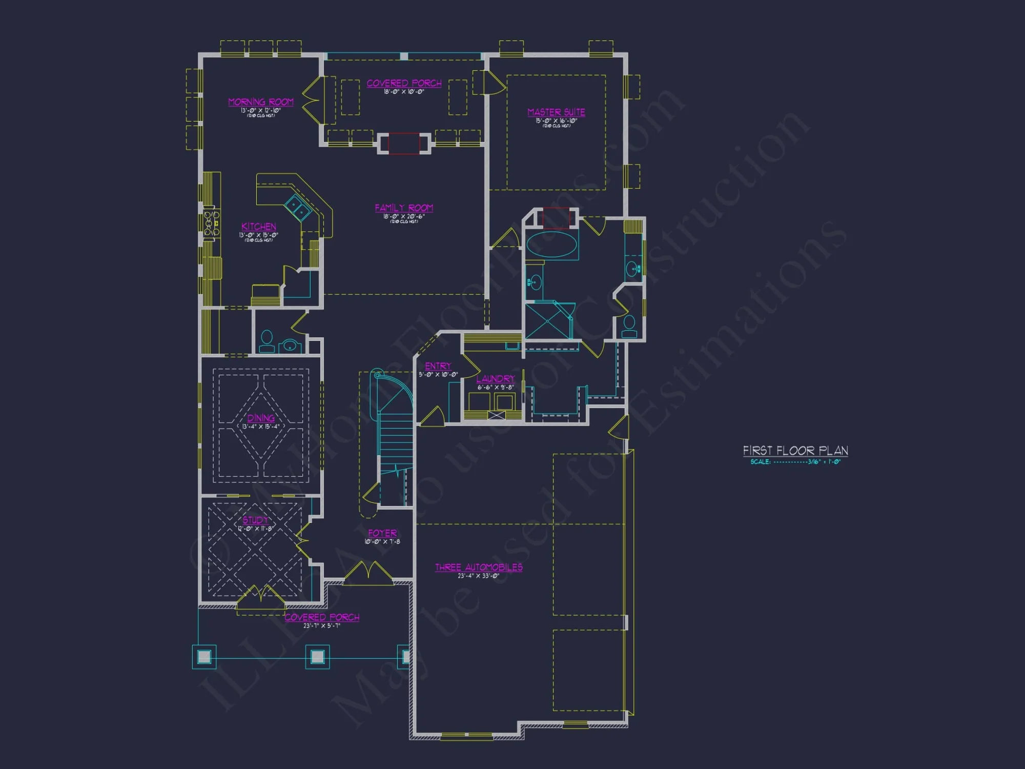 Stunning Transitional house Plan with 2 Stories & 4, 662 SF