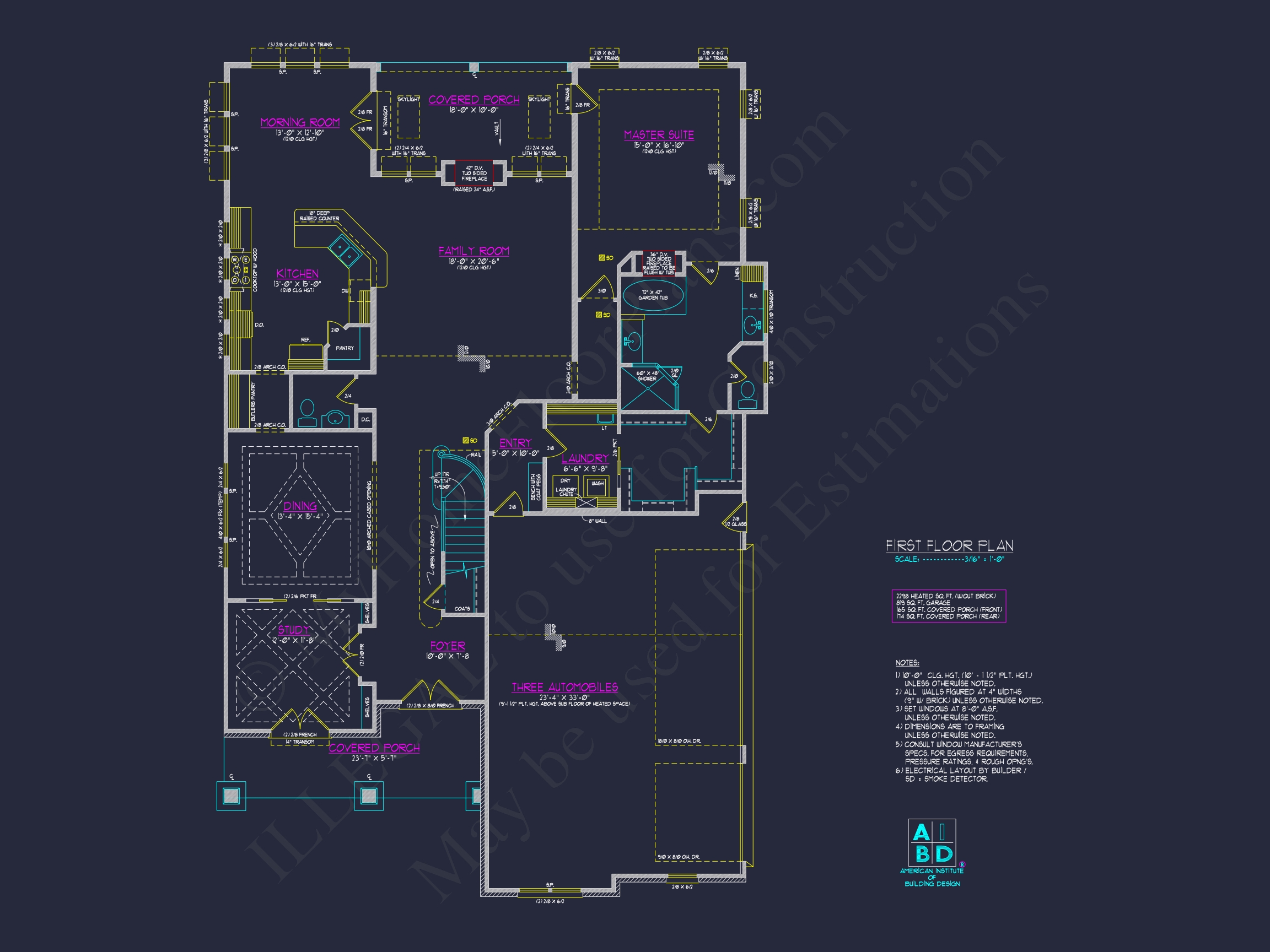 Stunning Transitional Home Plan with 2 Stories & 4,662 SF