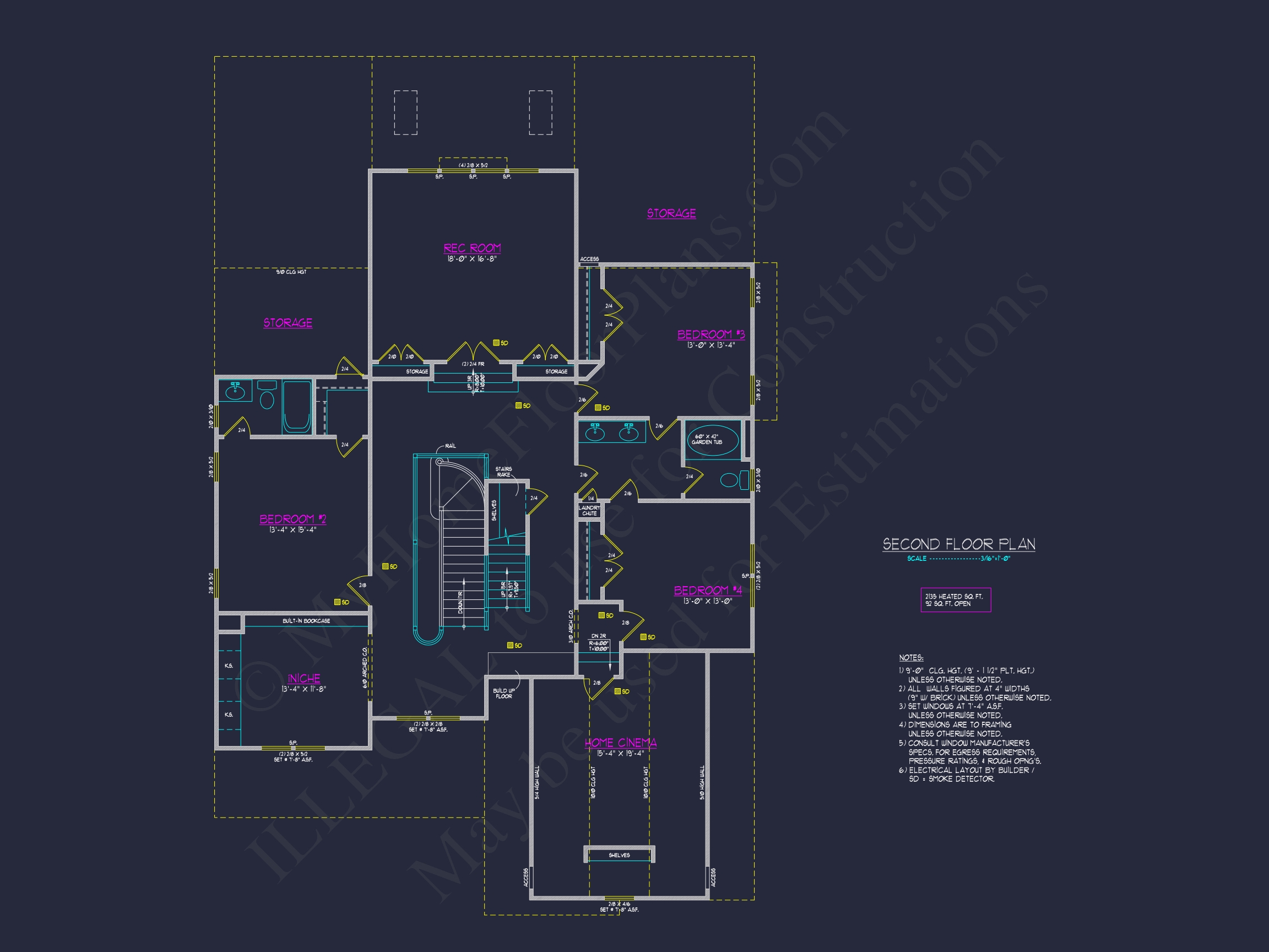 Stunning Transitional Home Plan with 2 Stories & 4,662 SF