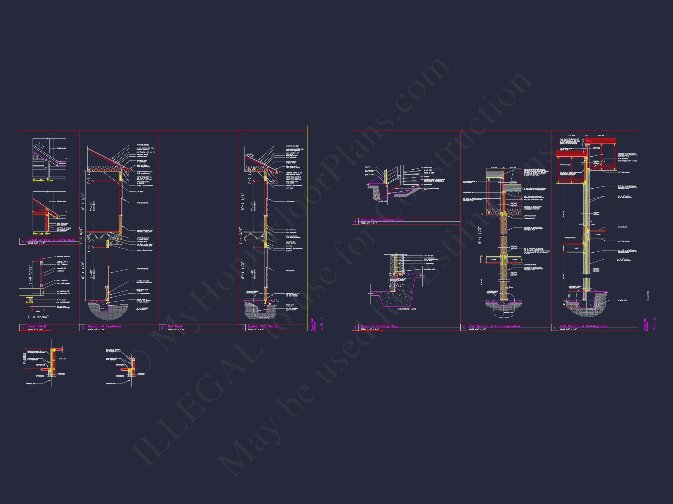 Stylish 2-Bedroom Townhome Blueprint - 2-Story CAD Design