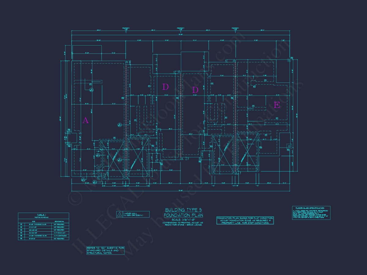 Stylish 2-Bedroom Townhome Blueprint - 2-Story CAD Design
